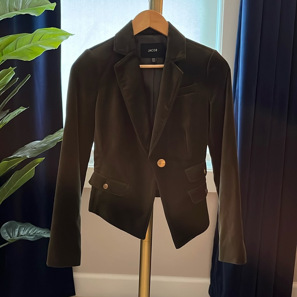 Velour Blazer